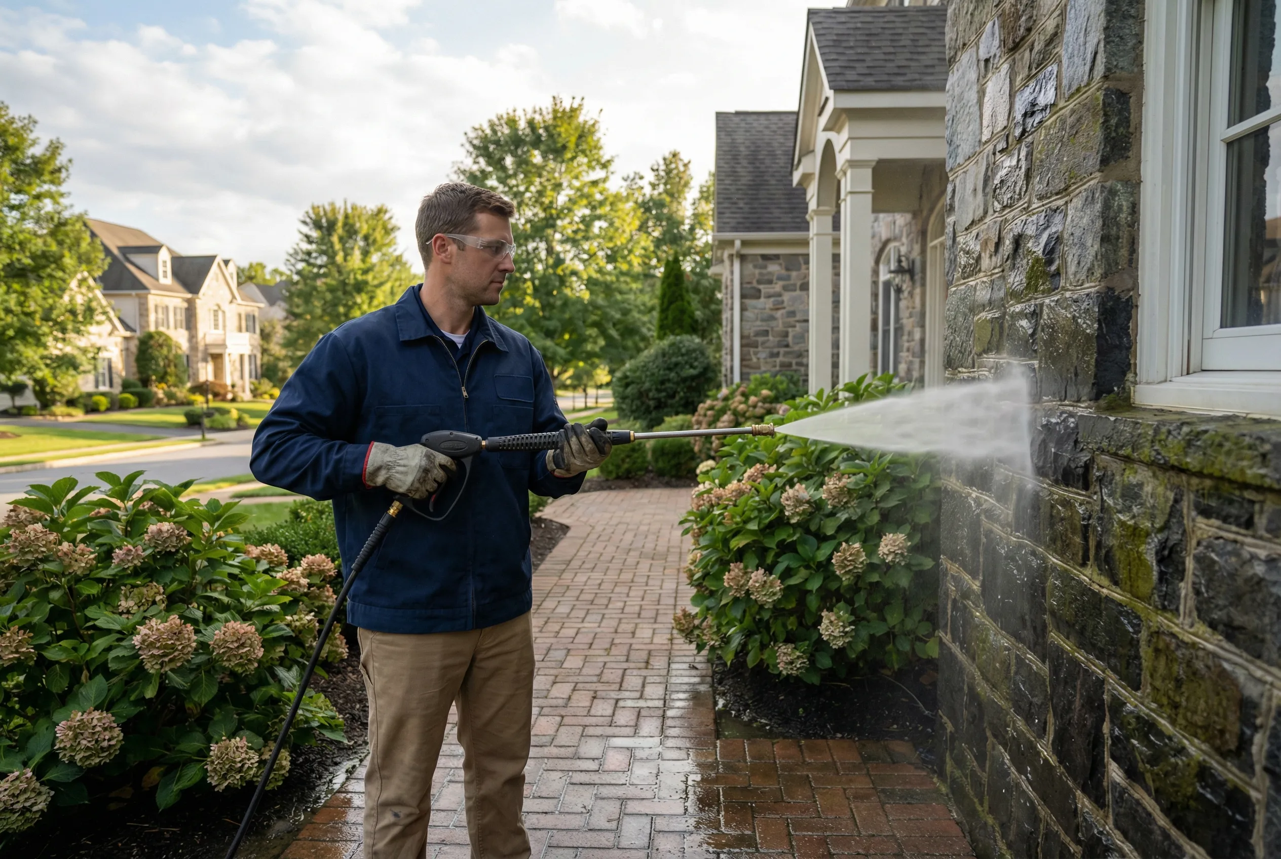 Casita Exteriors crew working together on a project
